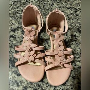 Pink Floral Kids Sandals